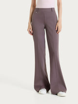 Pantalone flare in Compact Light Marroni Donna - Ragno