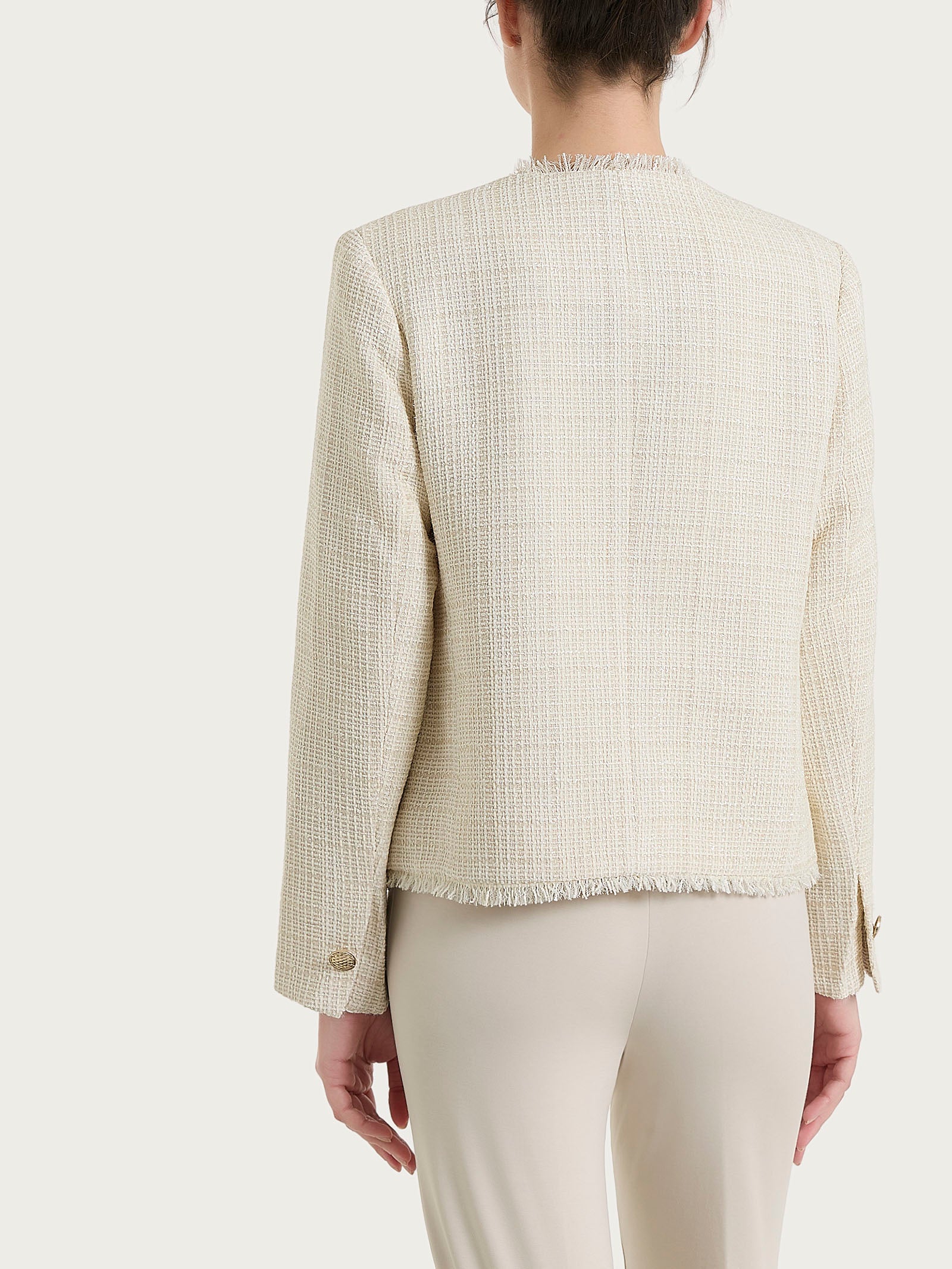 Giacca corta in Bouclé  Bianchi Donna - Ragno