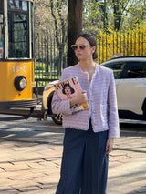 Giacca corta in Bouclé  Viola Donna - Ragno