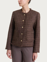 Giacca corta in Bouclé  Viola Donna - Ragno