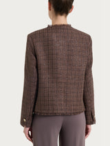 Giacca corta in Bouclé  Viola Donna - Ragno