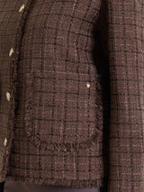 Giacca corta in Bouclé  Viola Donna - Ragno