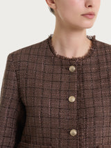 Giacca corta in Bouclé  Viola Donna - Ragno