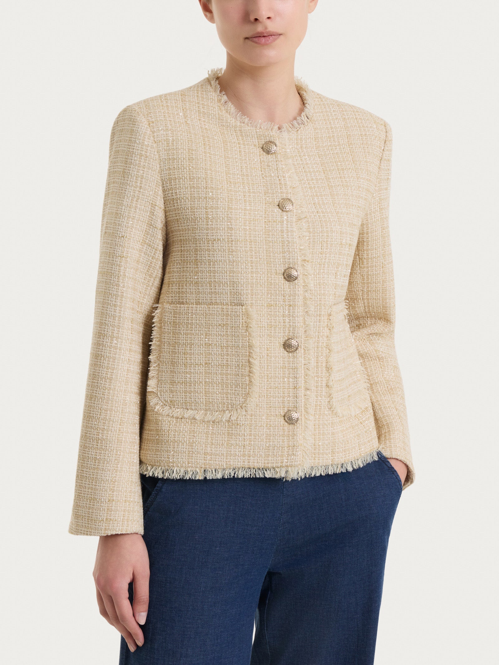 Giacca corta in Bouclé  Gialli Donna - Ragno