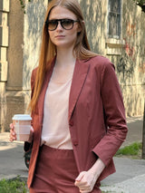 Top con spalla larga in Voile Stretch Rosa Donna - Ragno