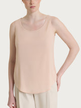 Top con spalla larga in Voile Stretch Rosa Donna - Ragno