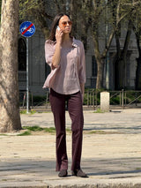 Top con spalla larga in Voile Stretch Rosa Donna - Ragno