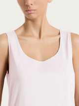 Top con spalla larga in Voile Stretch Rosa Donna - Ragno