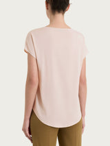 Blusa con manica a kimono in Voile Stretch Rosa Donna - Ragno