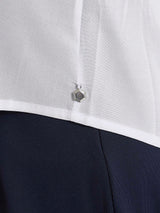 Blusa con scollo a V in Voile Stretch Bianchi Donna - Ragno