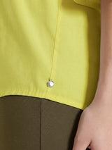 Blusa con scollo a V in Voile Stretch Gialli Donna - Ragno