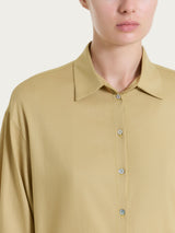 Camicia con manica 3/4 in Voile Stretch Verdi Donna - Ragno