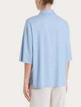 Camicia con manica 3/4 in Voile Stretch Azzurri Donna - Ragno