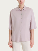 Camicia con manica 3/4 in Voile Stretch Rosa Donna - Ragno