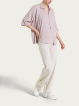 Camicia con manica 3/4 in Voile Stretch Rosa Donna - Ragno