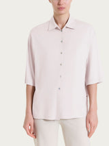 Camicia con manica 3/4 in Voile Stretch Rosa Donna - Ragno