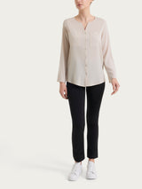 Camicia con manica risvoltabile in Voile Stretch Bianchi Donna - Ragno