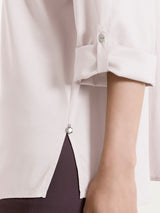 Camicia con manica risvoltabile in Voile Stretch Rosa Donna - Ragno
