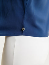 Blusa de manga kimono para mujer Azul elástico - Ragno