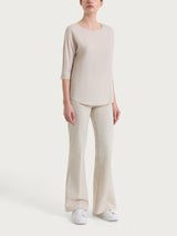 Blusa con manica 3/4 in Voile Stretch Bianchi Donna - Ragno