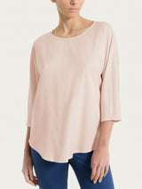 Blusa con manica 3/4 in Voile Stretch Rosa Donna - Ragno