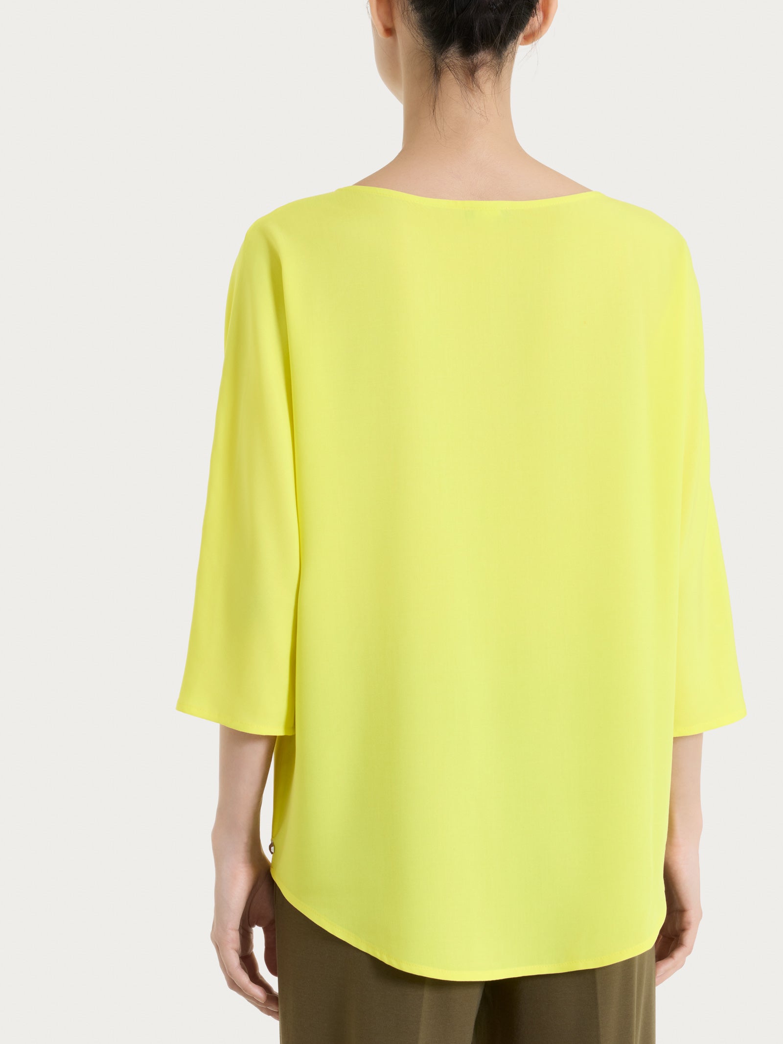 Blusa con manica 3/4 in Voile Stretch Gialli Donna - Ragno