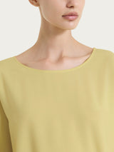 Blusa con manica 3/4 in Voile Stretch Verdi Donna - Ragno