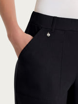 Nero Super Fresh Leinen Damen Karottenhosen mit Taschen - Ragno