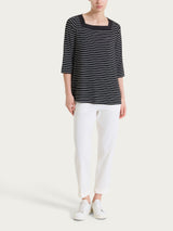 Pantalone a carota con tasche in Linen Super Fresh Bianchi Donna - Ragno