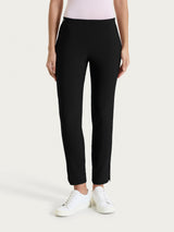 Pantalone capri con spacchetti in Linen Super Fresh Neri Donna - Ragno