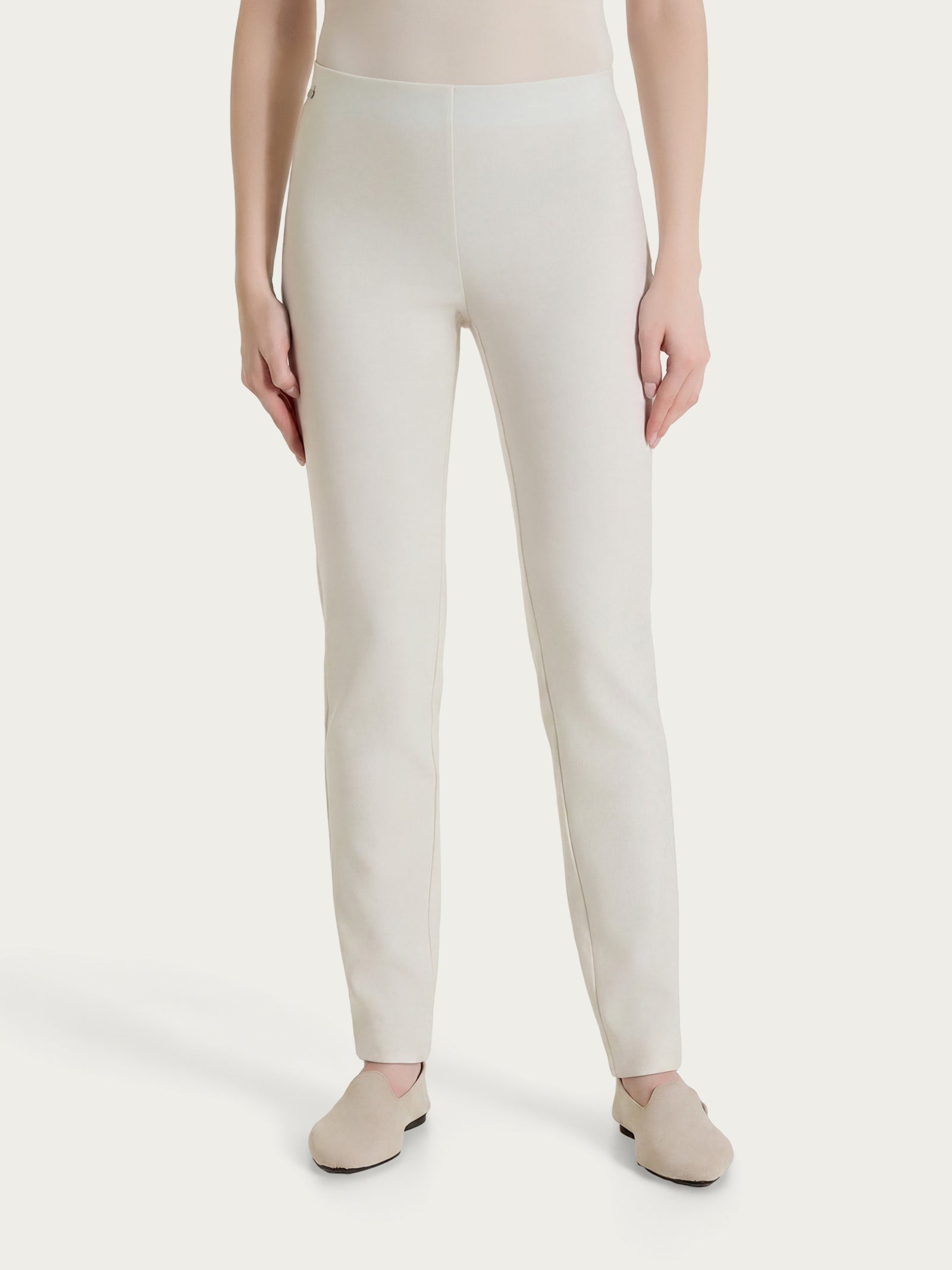 Pantalone capri con spacchetti in Linen Super Fresh Bianchi Donna - Ragno