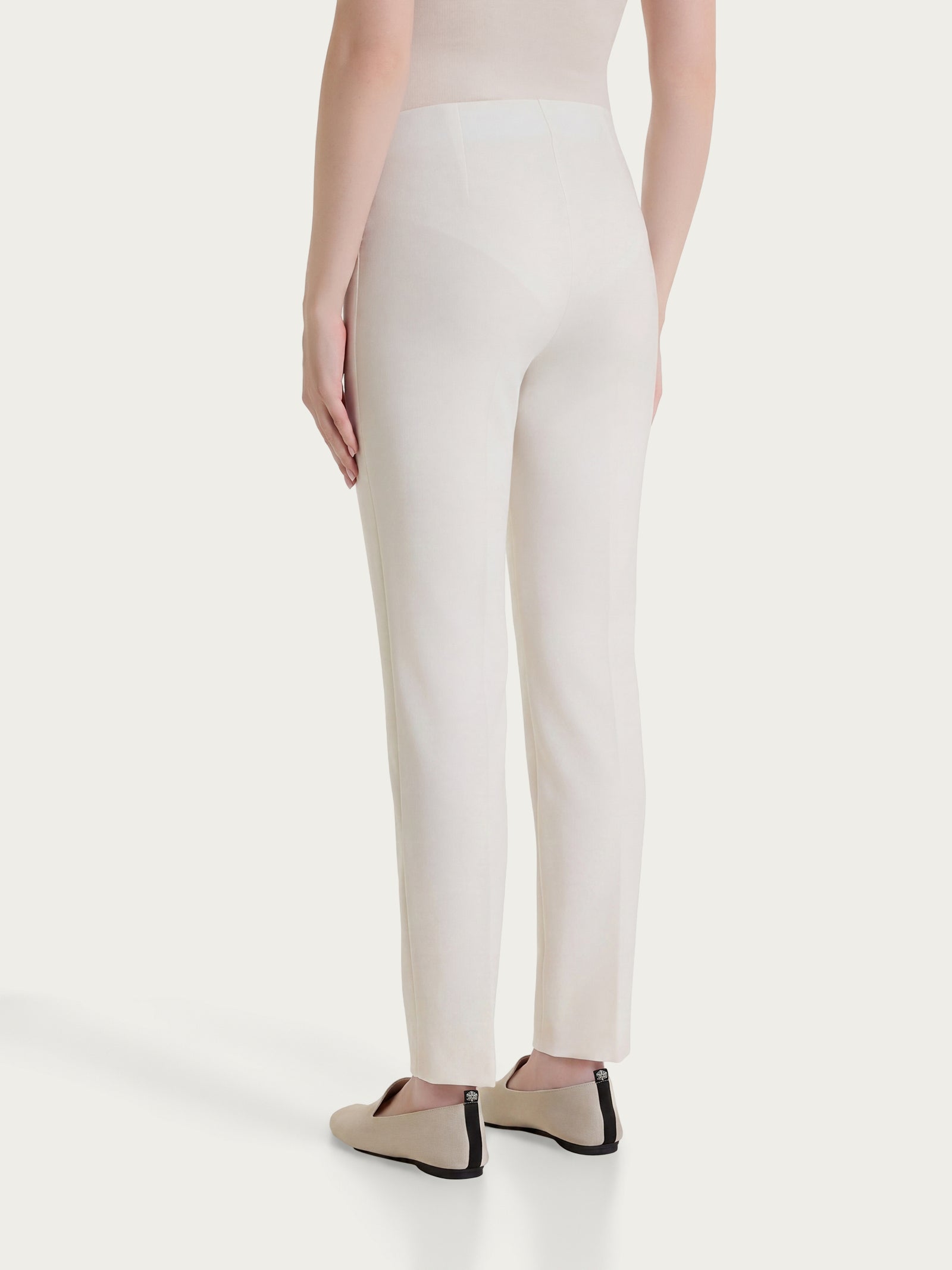 Pantalone capri con spacchetti in Linen Super Fresh Bianchi Donna - Ragno