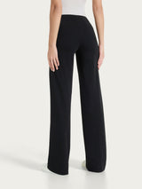 Pantalone ampio in Compact Light Neri Donna - Ragno