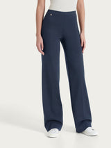 Pantalone ampio in Compact Light Blu Donna - Ragno