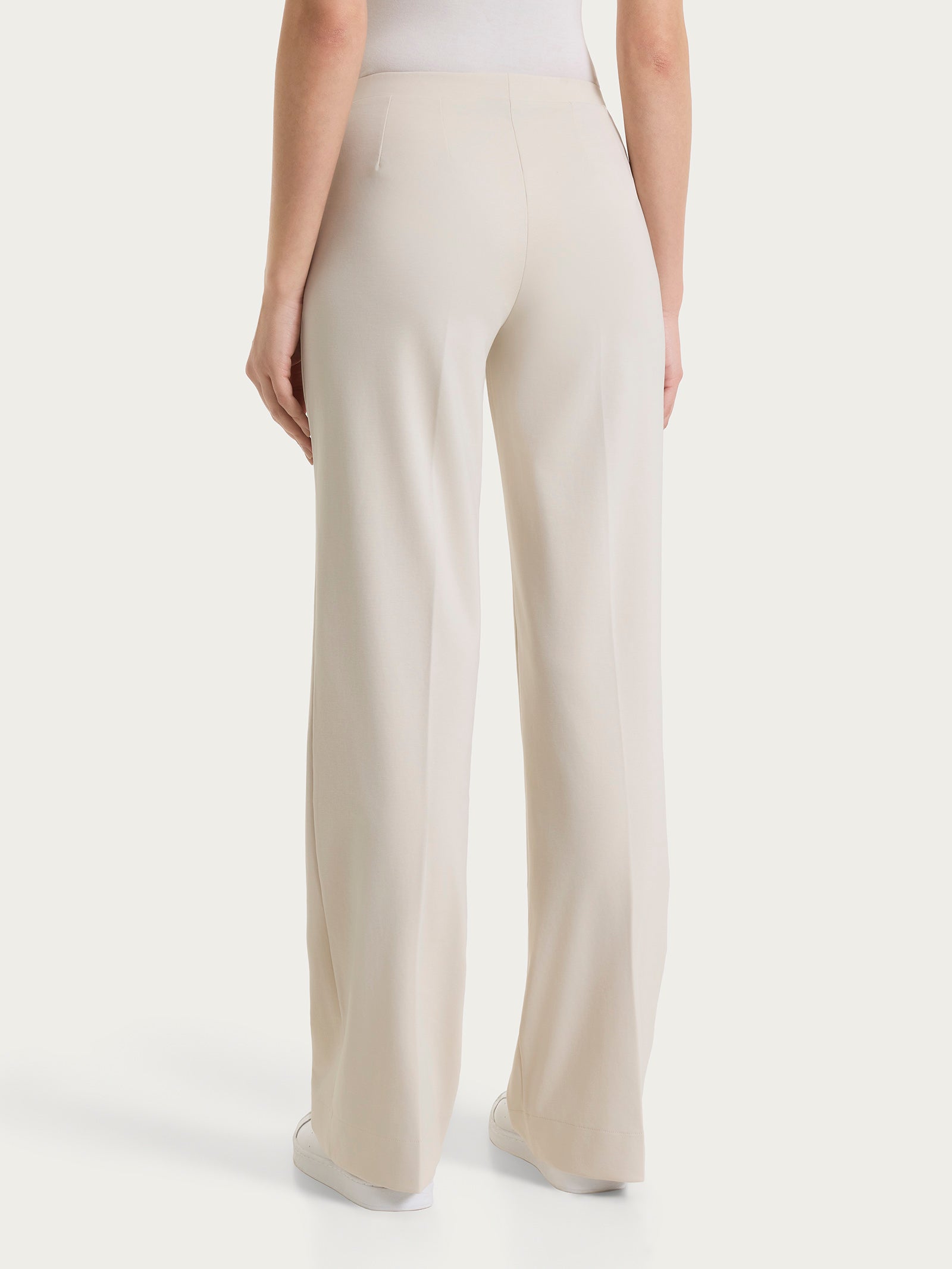 Pantalone ampio in Compact Light Bianchi Donna - Ragno