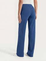 Wide pants in Compact Light Blue Women's - Ragno