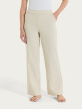 Pantalone ampio con tasche in  Jersey di Cotone Bianchi Donna - Ragno