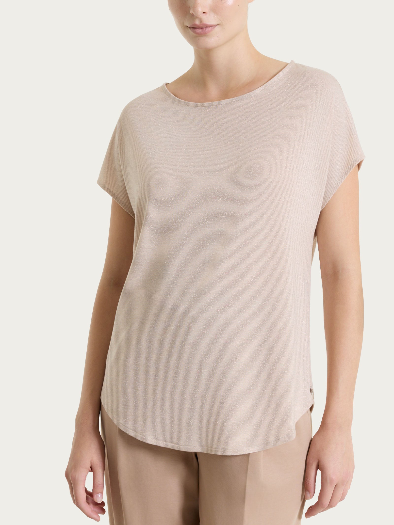 Maglietta con manica corta kimono in Summer Light Marroni Donna - Ragno