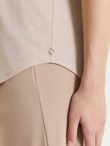 Maglietta con manica corta kimono in Summer Light Marroni Donna - Ragno