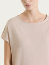 Maglietta con manica corta kimono in Summer Light Marroni Donna - Ragno