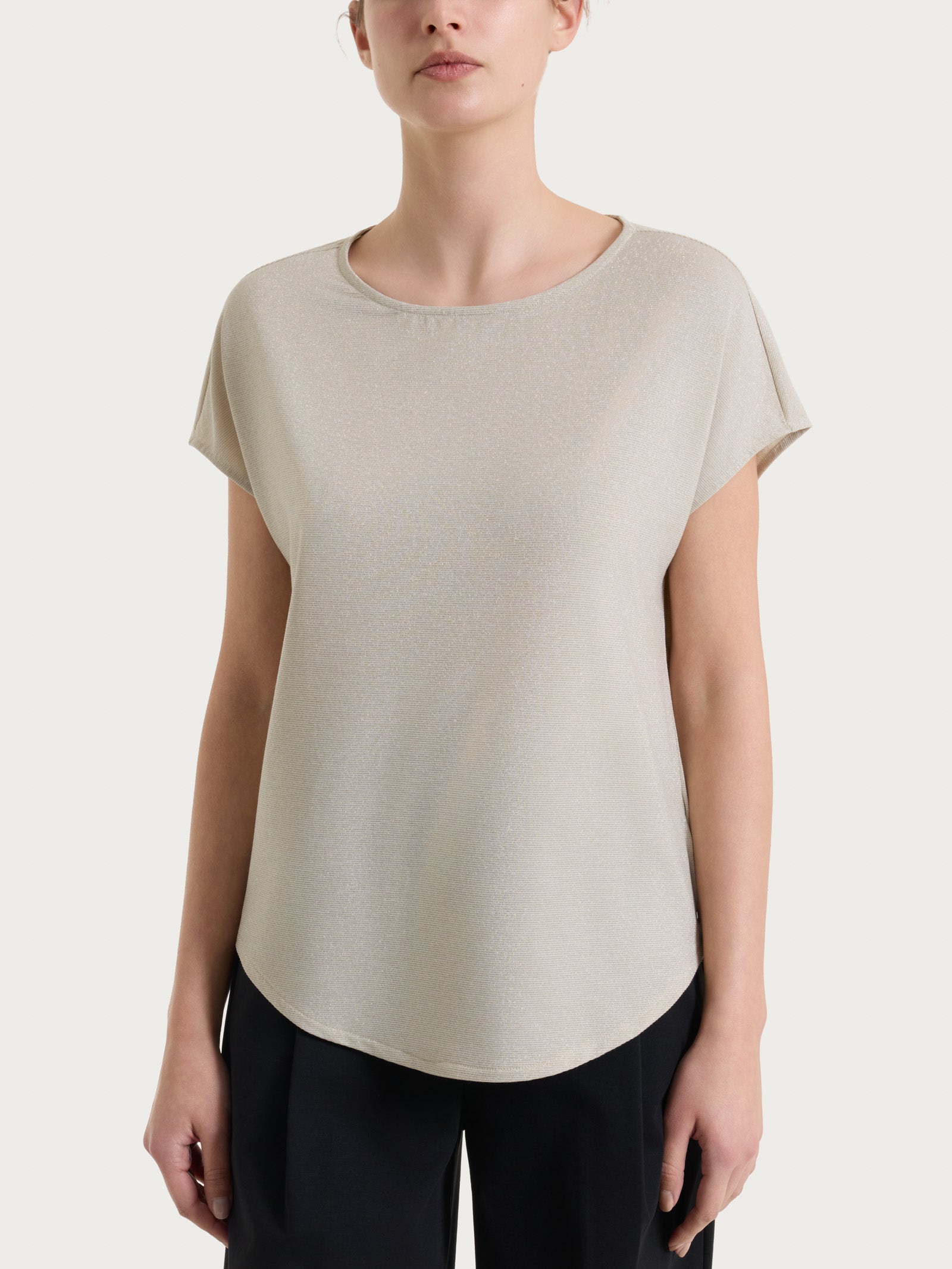 Maglietta con manica corta kimono in Summer Light Bianchi Donna - Ragno