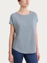 Maglietta con manica corta kimono in Summer Light Blu Donna - Ragno