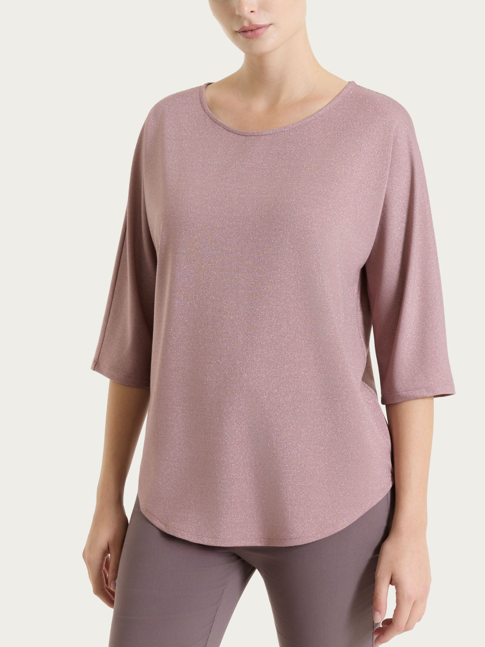 Maglietta con manica 3/4 kimono in Summer Light Rosa Donna - Ragno