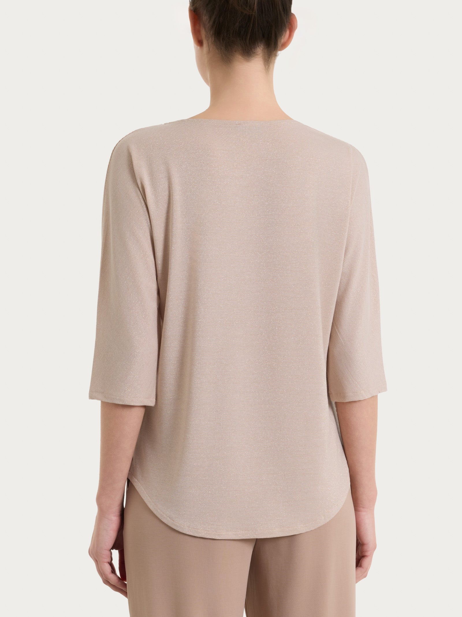 Maglietta con manica 3/4 kimono in Summer Light Marroni Donna - Ragno