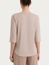 Maglietta con manica 3/4 kimono in Summer Light Marroni Donna - Ragno