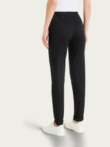 Pantalone chino slim con tasche in Satin Power Neri Donna - Ragno