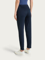 Pantalone chino slim con tasche in Satin Power Blu Donna - Ragno