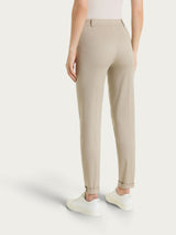 Pantalone chino slim con tasche in Satin Power Marroni Donna - Ragno