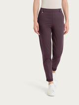 Pantalone chino slim con tasche in Satin Power Viola Donna - Ragno