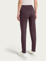 Pantalone chino slim con tasche in Satin Power Viola Donna - Ragno